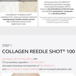VT Cosmetics Collagen Reedle Shot 100 2Step Mask Firming Hydrogel Face Mask x1 (1.16oz)