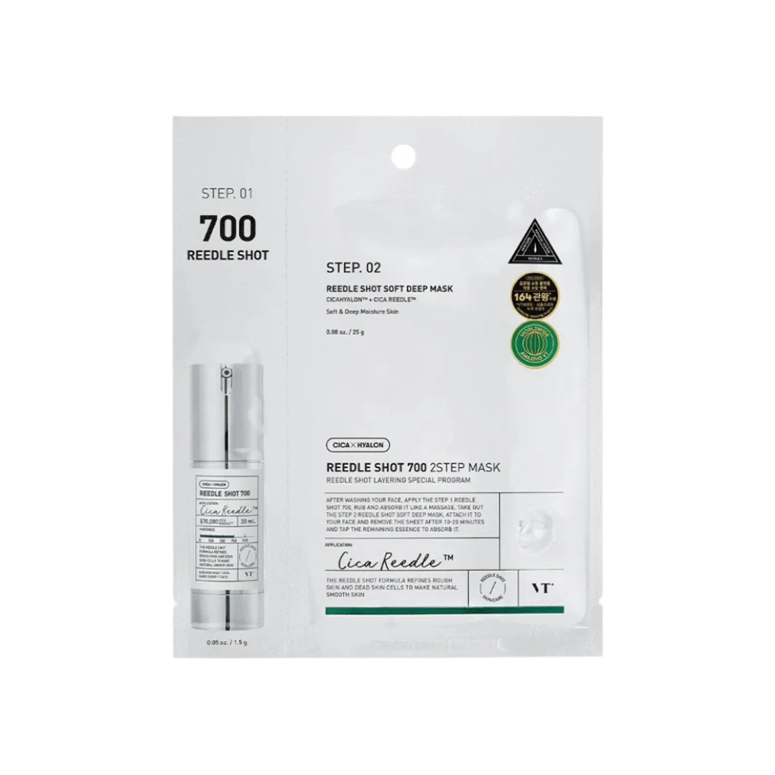 VT Cosmetics Reedle Shot 700 2-Step Mask