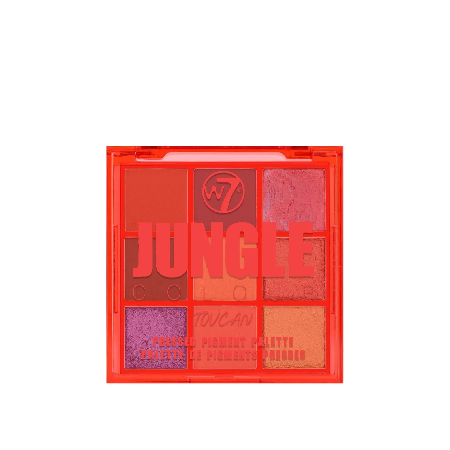 W7 Makeup Jungle Color Toucan Pressed Pigment Palette 8.1g (0.28 oz)