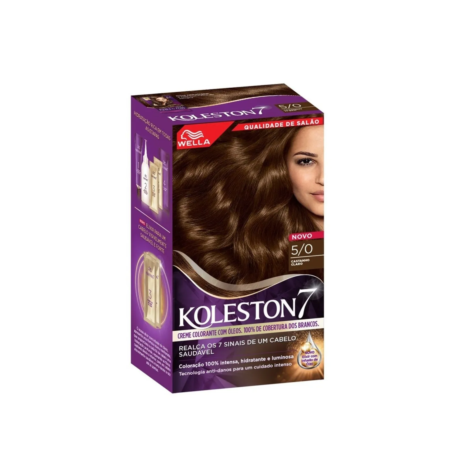 Wella Koleston 5/0 Light Brown Permanent Hair Color