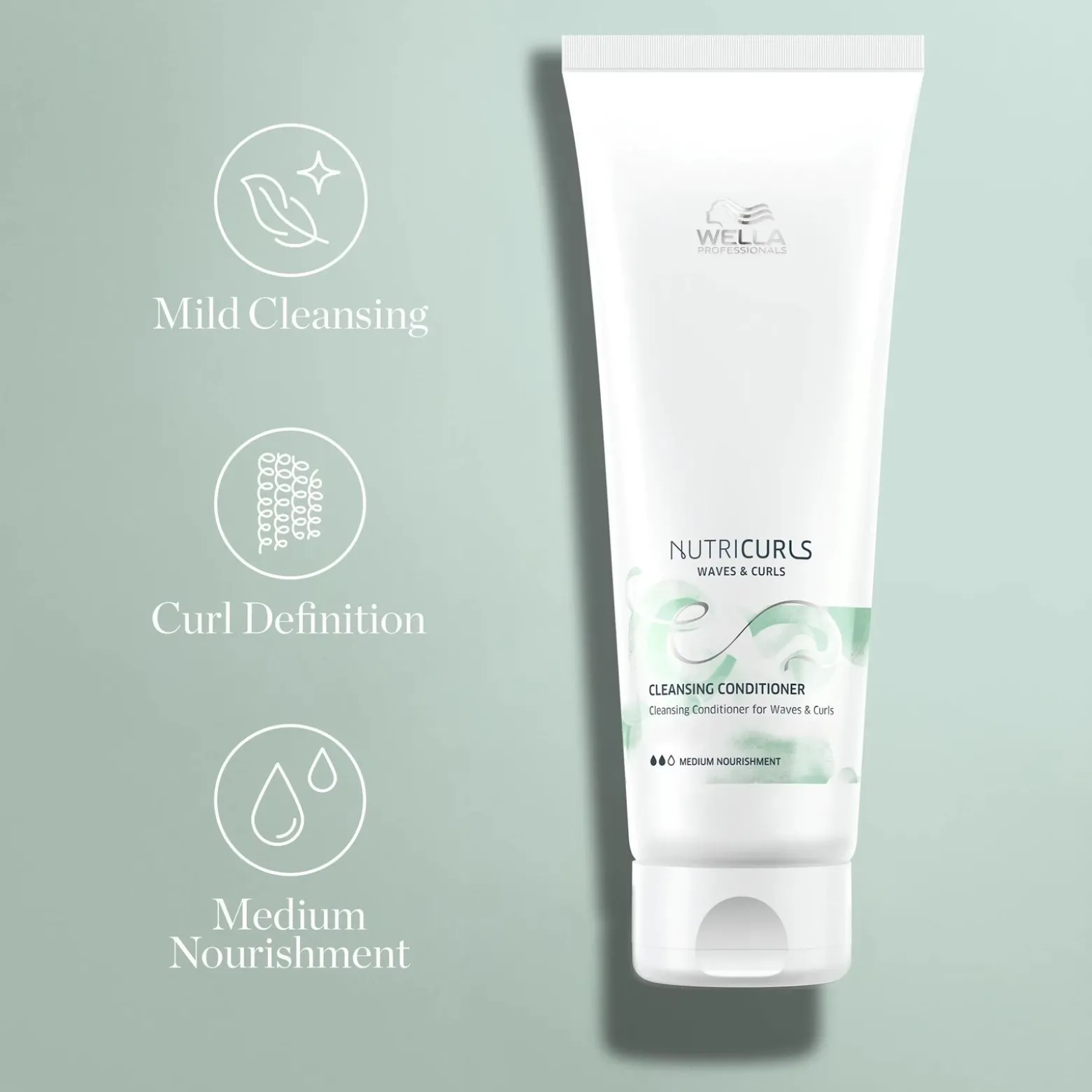 Wella Nutricurls Waves & Curls Cleansing Conditioner 250ml (8.45floz)