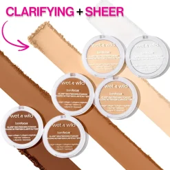 Wet n Wild Bare Focus Clarifying Finishing Powder Translucent 6g (0.21oz)