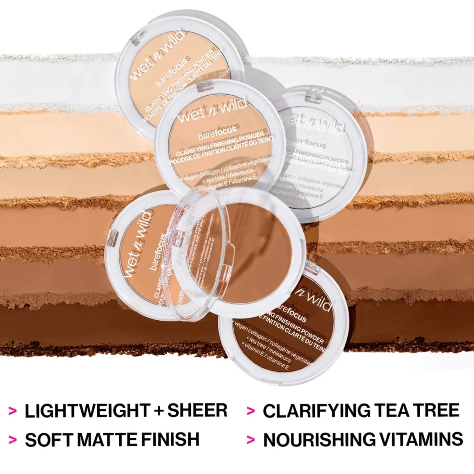 Wet n Wild Bare Focus Clarifying Finishing Powder Translucent 6g (0.21oz)