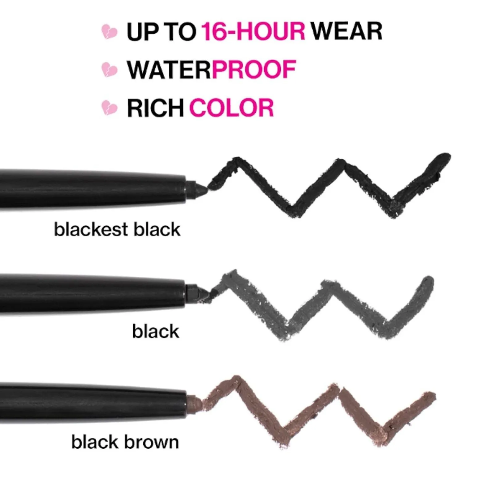 Wet n Wild Breakup Proof Waterproof Retractable Eyeliner Black 0.23g (0.008oz)