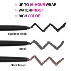 Wet n Wild Breakup Proof Waterproof Retractable Eyeliner Blackest Black 0.23g (0.008oz)