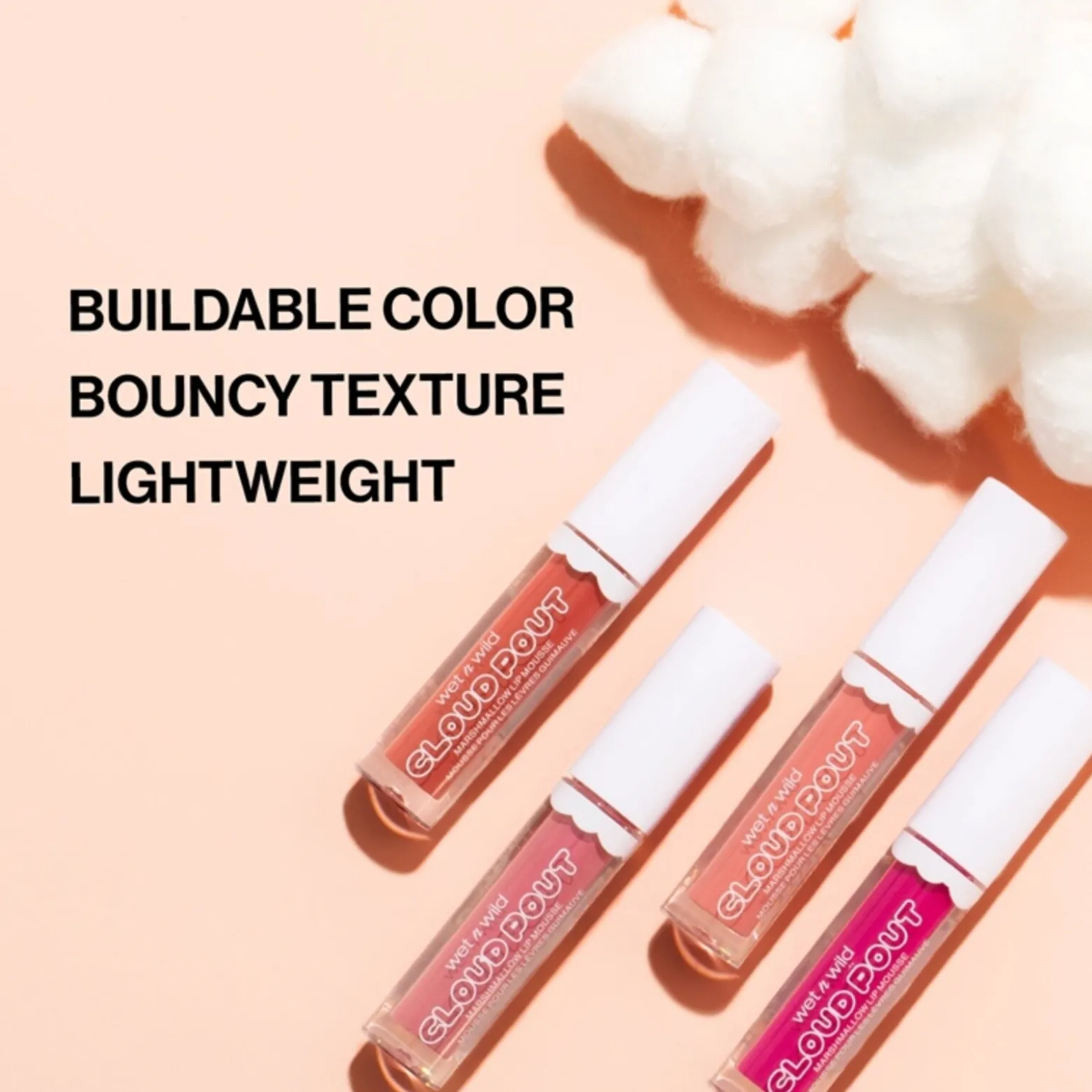 Wet n Wild Cloud Pout Marshmallow Lip Mousse Fluff You 3ml (0.10floz)