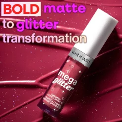 Wet n Wild Mega Glitter Shimmer Liquid Lipstick Pink Future 2.8ml (0.09floz)