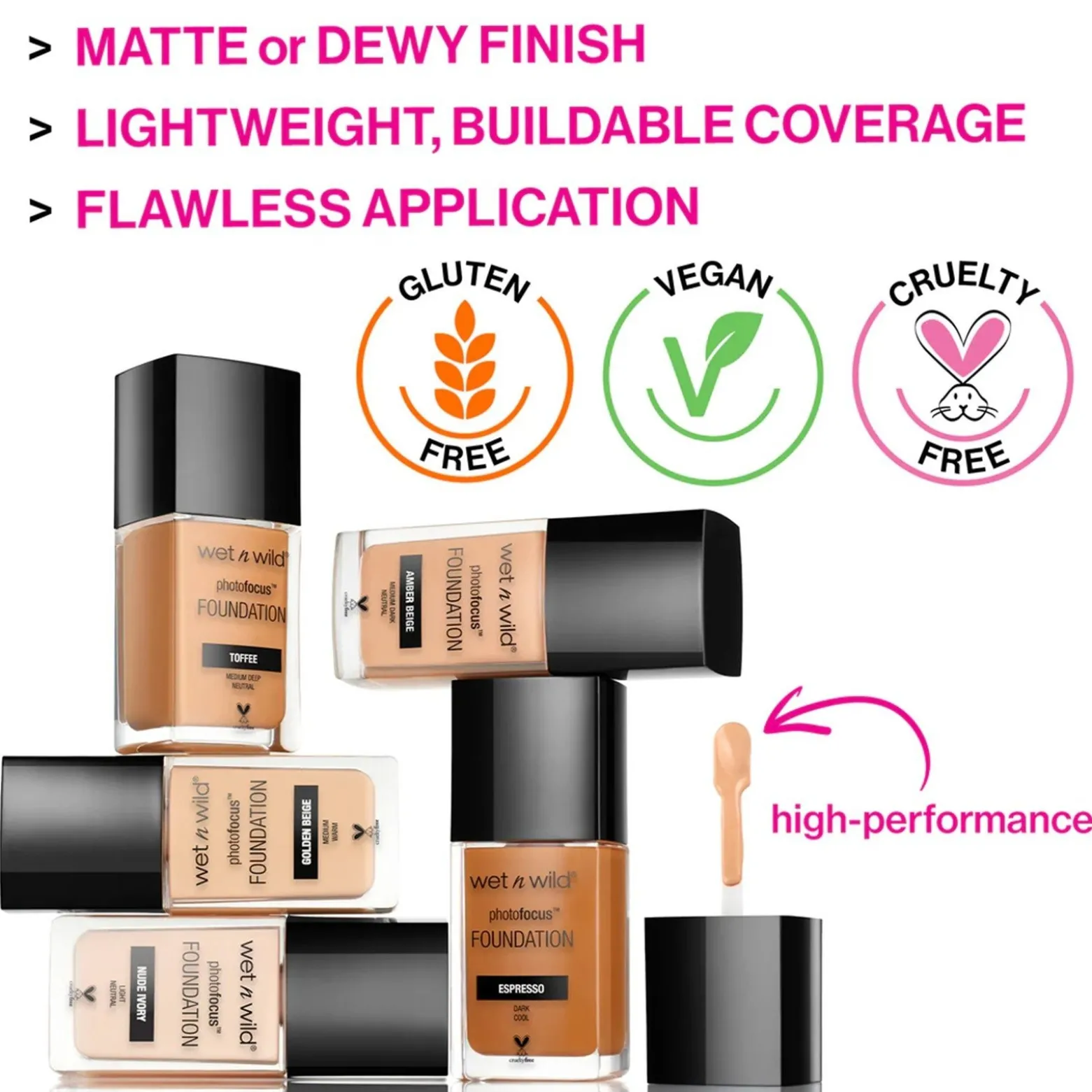 Wet n Wild Photo Focus Dewy Foundation Soft Ivory 28ml (0.95floz)