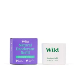 Wild Natural Deodorant Refill Coconut & Vanilla 40g (1.41oz)