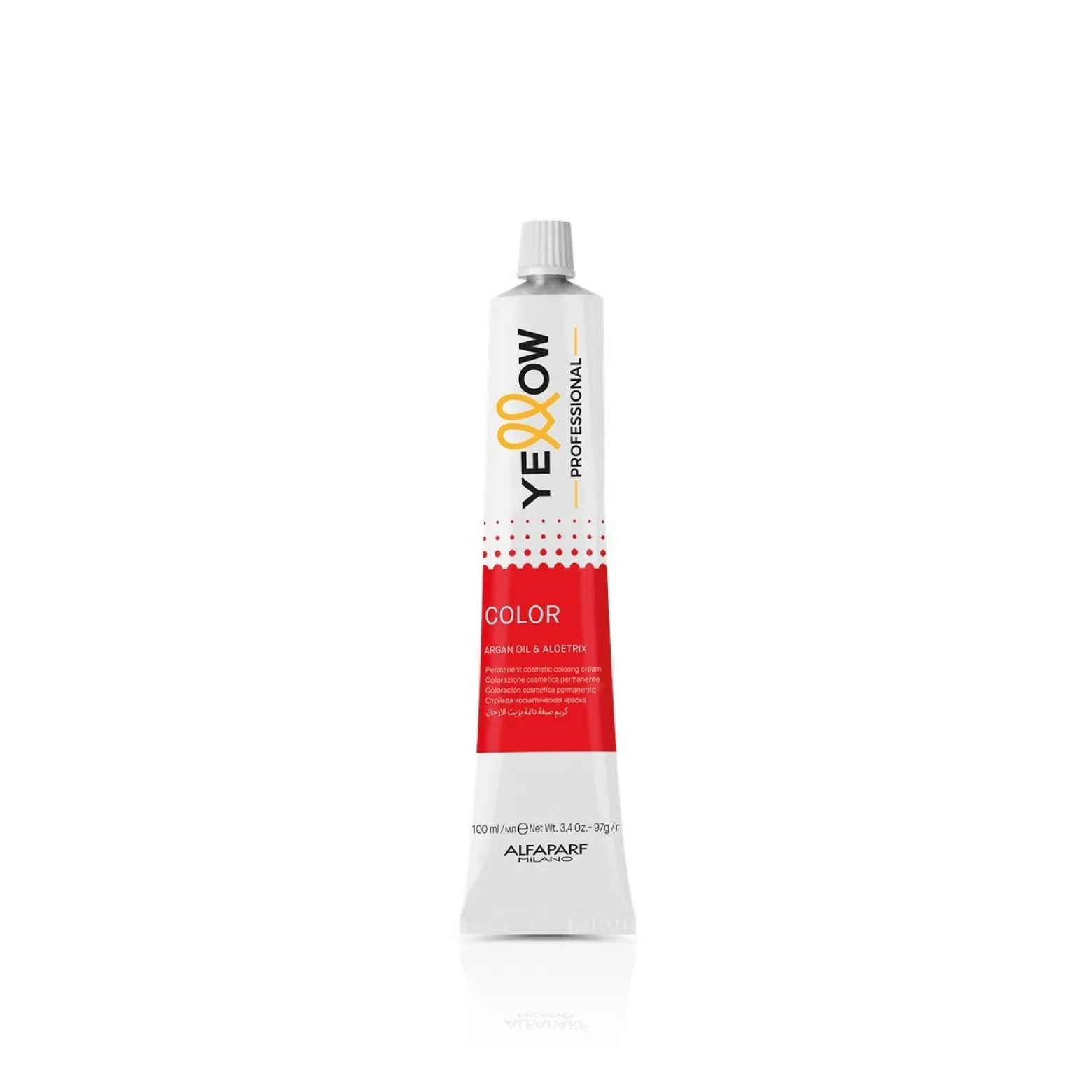 Yellow Professional Color Permanent Cosmetic Coloring Cream 5.66S Light Super Intense Red Brown 100ml (3.4 oz)