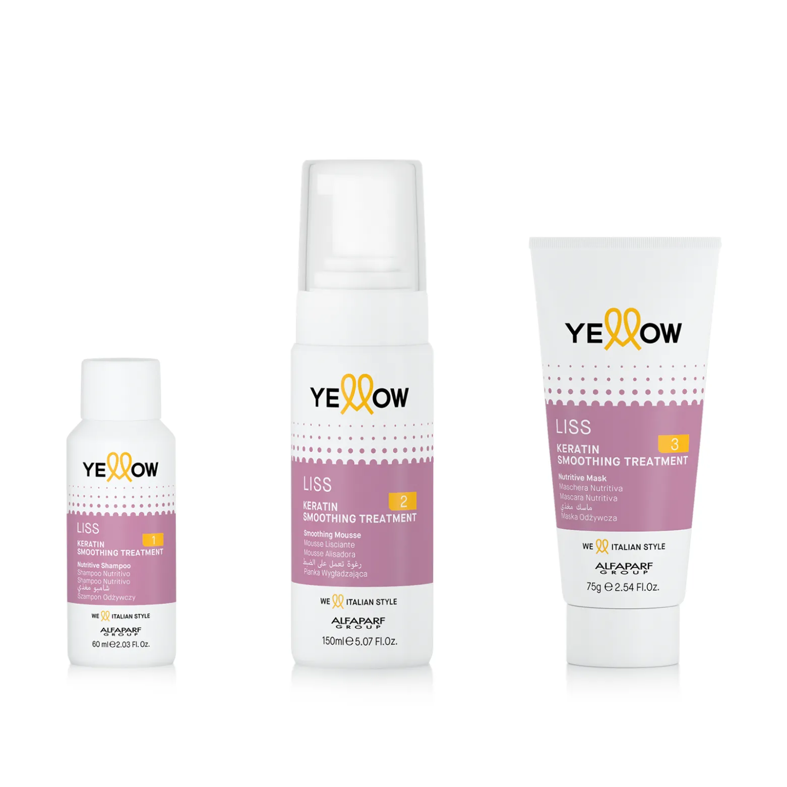 Yellow Professional Liss Keratin Smoothing Treatment Kit