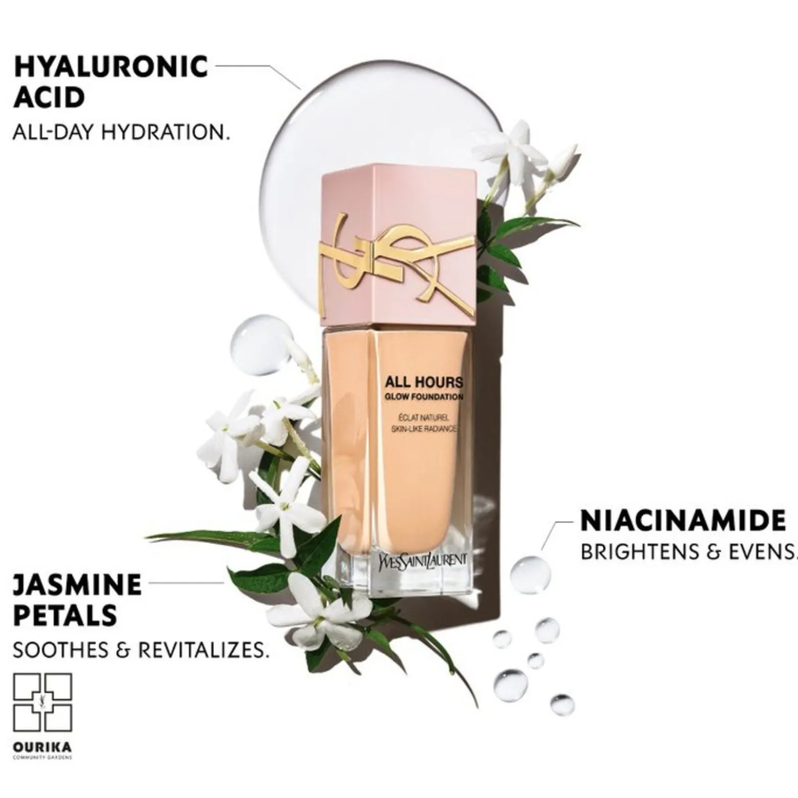 Yves Saint Laurent All Hours Glow Foundation LN8 25ml (0.84floz)
